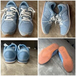 New Balance  Light Blue and Orange Sneakers